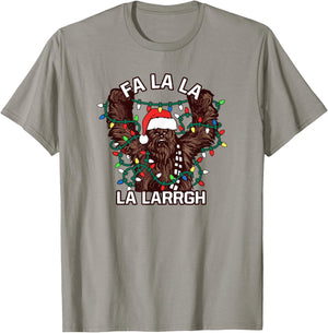 Star Wars Christmas Lights Chewbacca Life Day T-Shirt - T-Shirt | Sand
