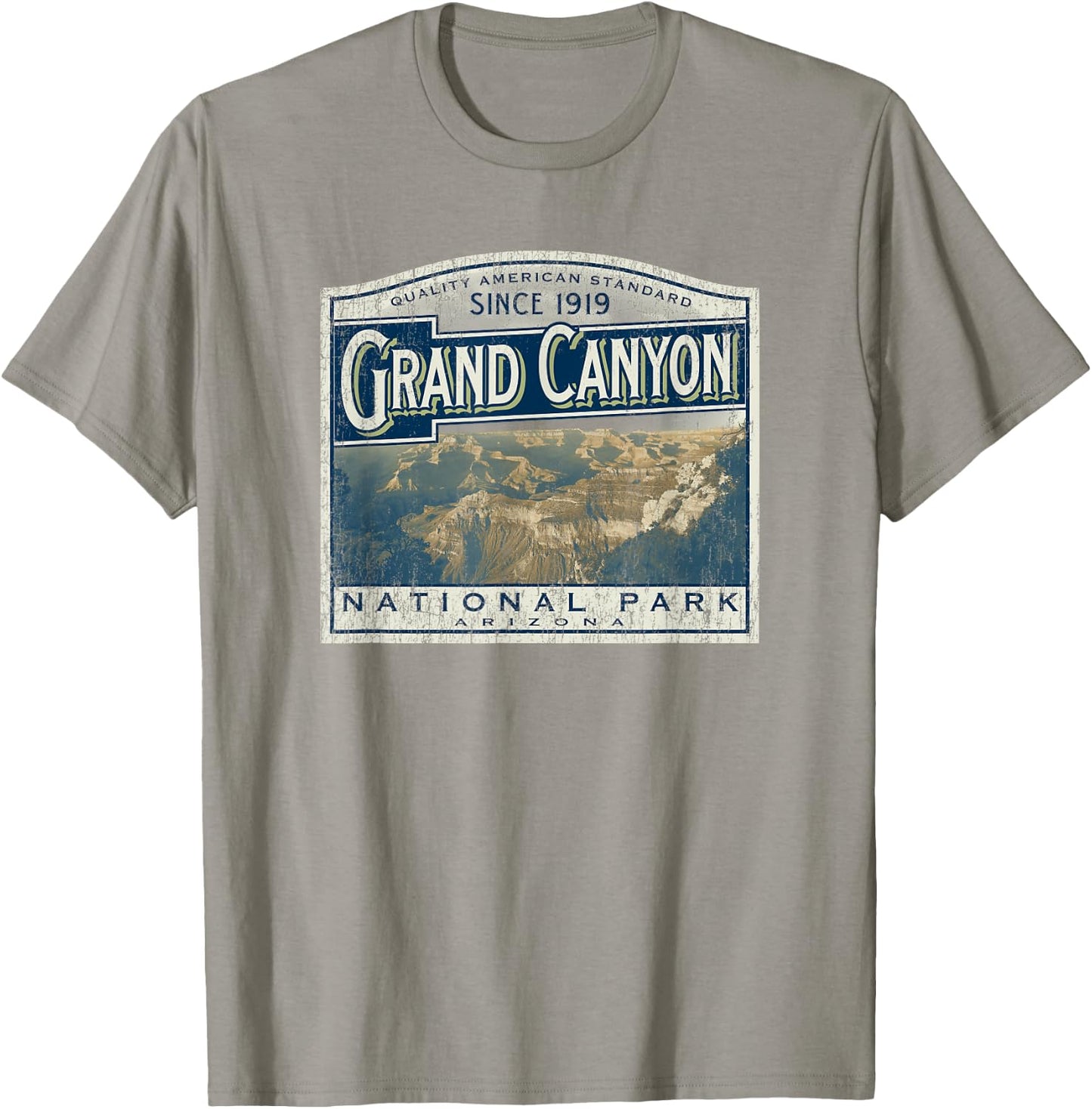 Grand Canyon National Park Retro T-Shirt - T-Shirt | Sand