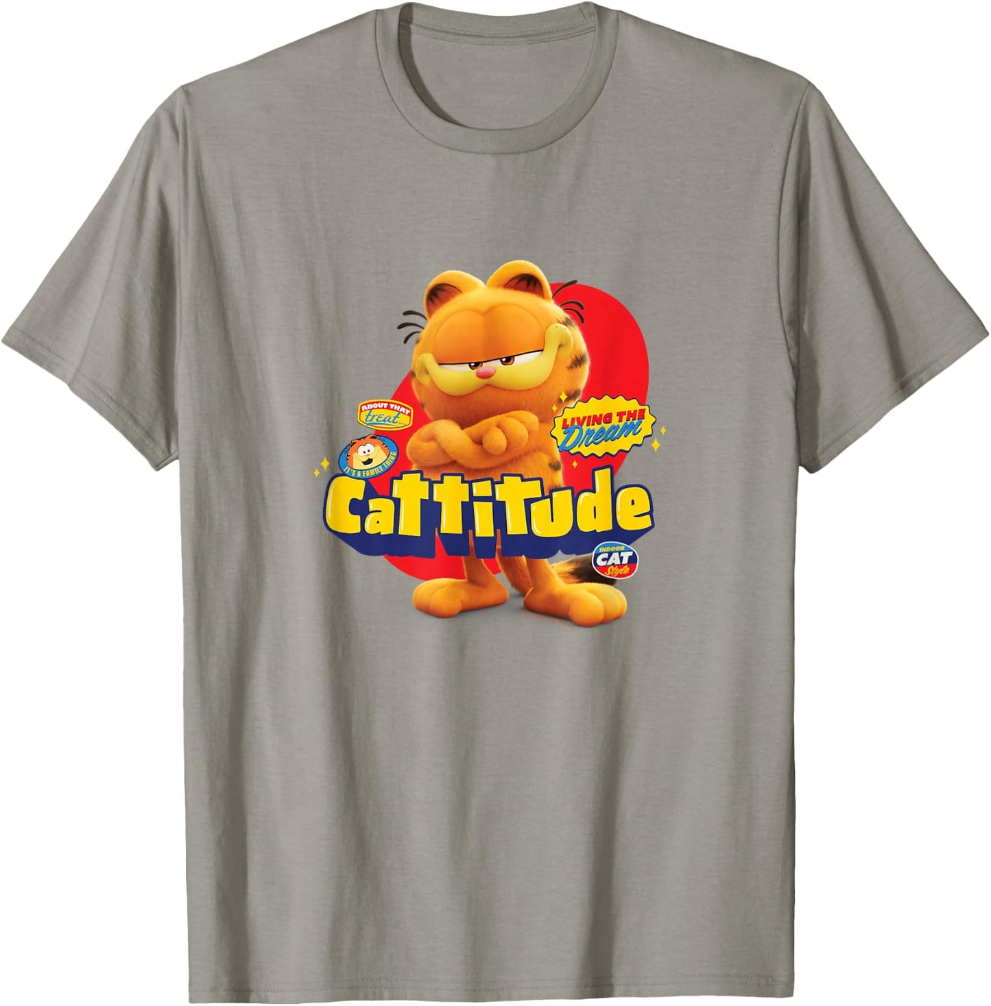 The Garfield Movie Cattitude Sassy Garfield Portrait T-Shirt - T-Shirt | Sand