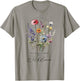 Summer Flowers Graphic Gardening Blooming Floral Wildflower T-Shirt - T-Shirt | Sand