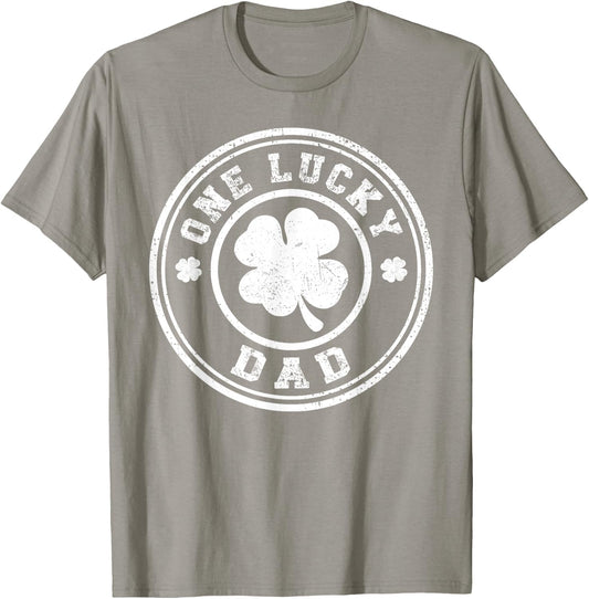 One Lucky Dad St Patricks Day T-Shirt - T-Shirt | Sand