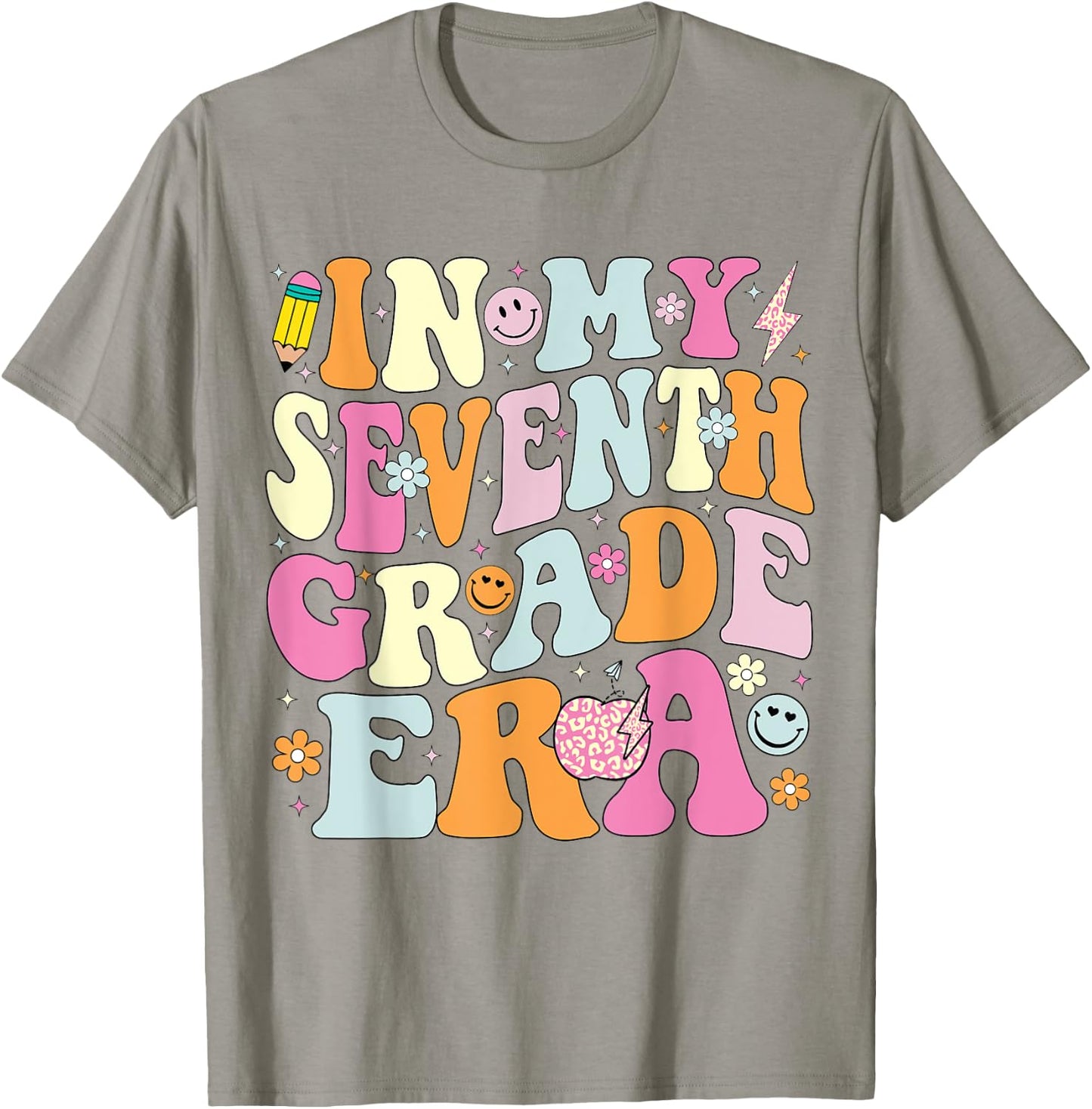 In My Seventh Grade Era 7th Grade Era Teacher Back to School Women Girls Kids T-Shirt - T-Shirt | Sand