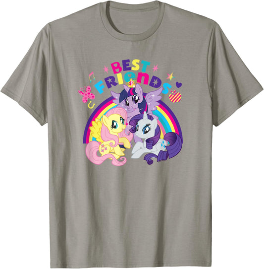 My Little Pony: Friendship Is Magic Best Friends Rainbow T-Shirt - T-Shirt | Sand