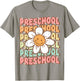 Groovy Preschool Cute Back To School First Day of Pre K T-Shirt - T-Shirt | Sand