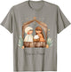 Boho Nativity Scene Away in a Manger Christmas T-Shirt - T-Shirt | Sand