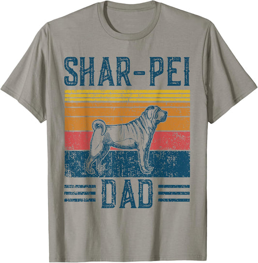 Dog Shar-Pei Dad - Vintage Shar Pei Dad T-Shirt - T-Shirt | Sand
