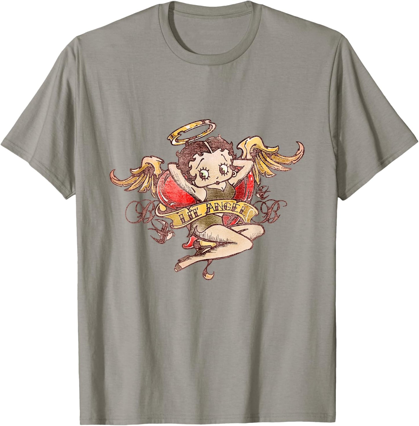 Betty Boop Lil Angel Tattoo T-Shirt - T-Shirt | Sand