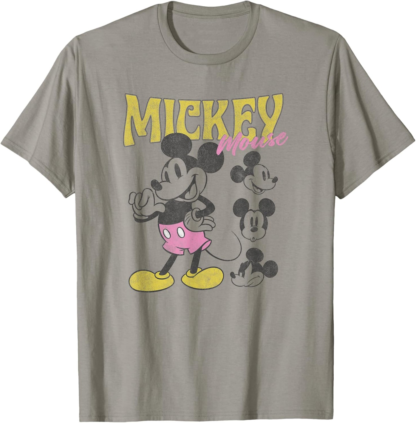 Disney Mickey Classic Mickey Poses Vintage Poster T-Shirt - T-Shirt | Sand