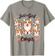 Just a Girl who Loves Corgis T-Shirt - T-Shirt | Sand