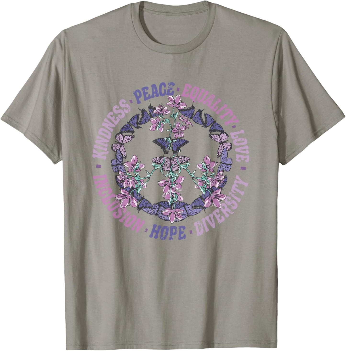 Diversity Equality Love Peace Human Rights Social Justice T-Shirt - T-Shirt | Sand