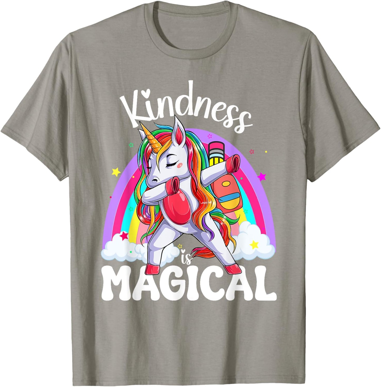 Groovy Unity Day Orange Kindness is Magical Unicorn Kids T-Shirt - T-Shirt | Sand