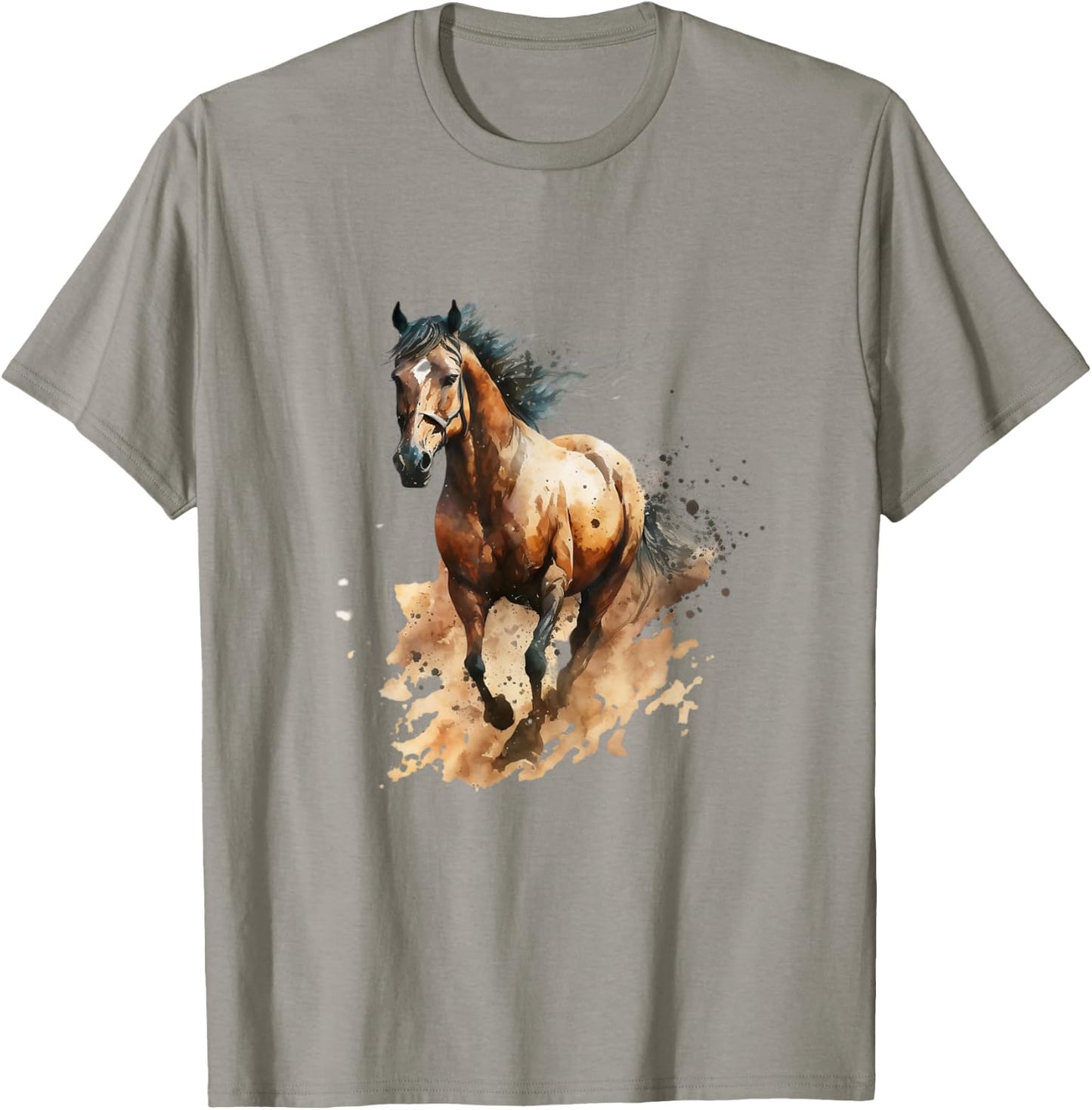 Beautiful Horse Graphic Horse Art Print for Girls T-Shirt - T-Shirt | Sand
