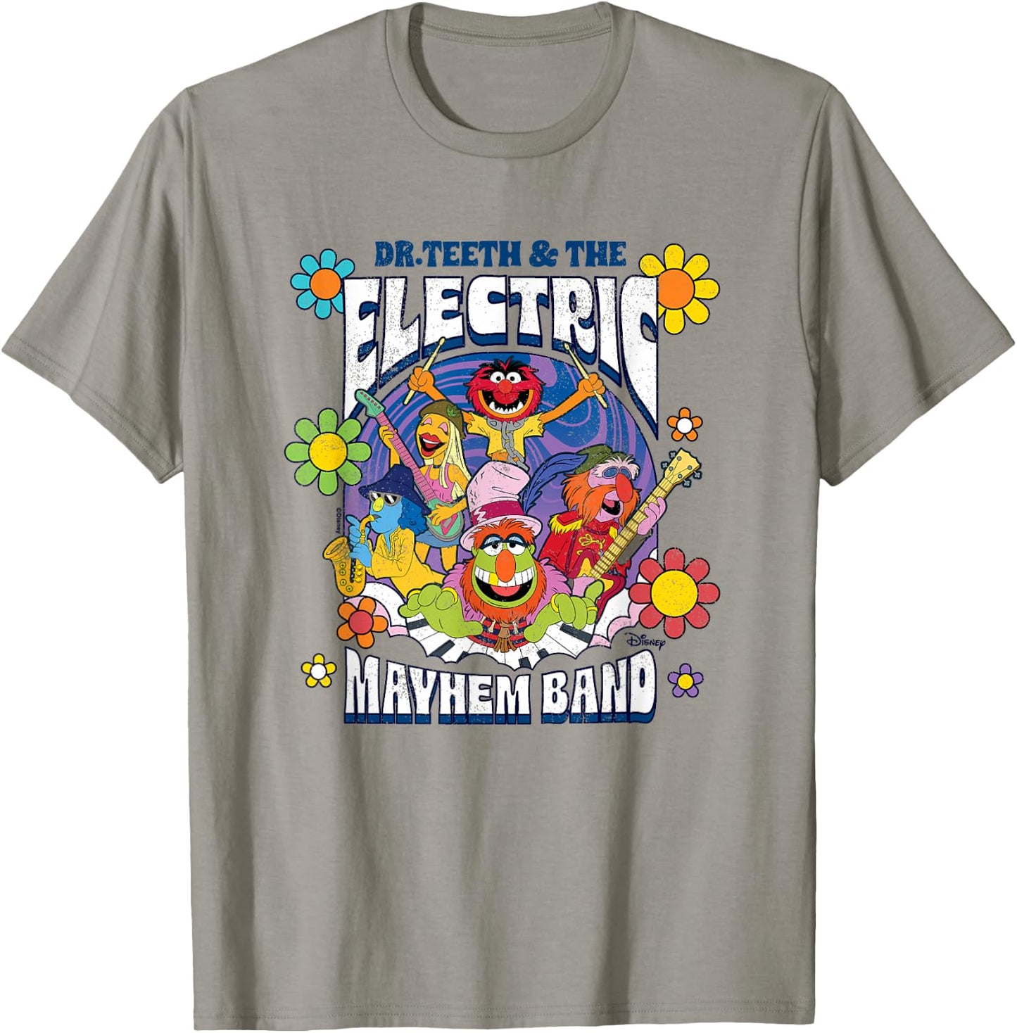 The Muppets - Dr Teeth Vintage Pyschadelic T-Shirt - T-Shirt | Sand