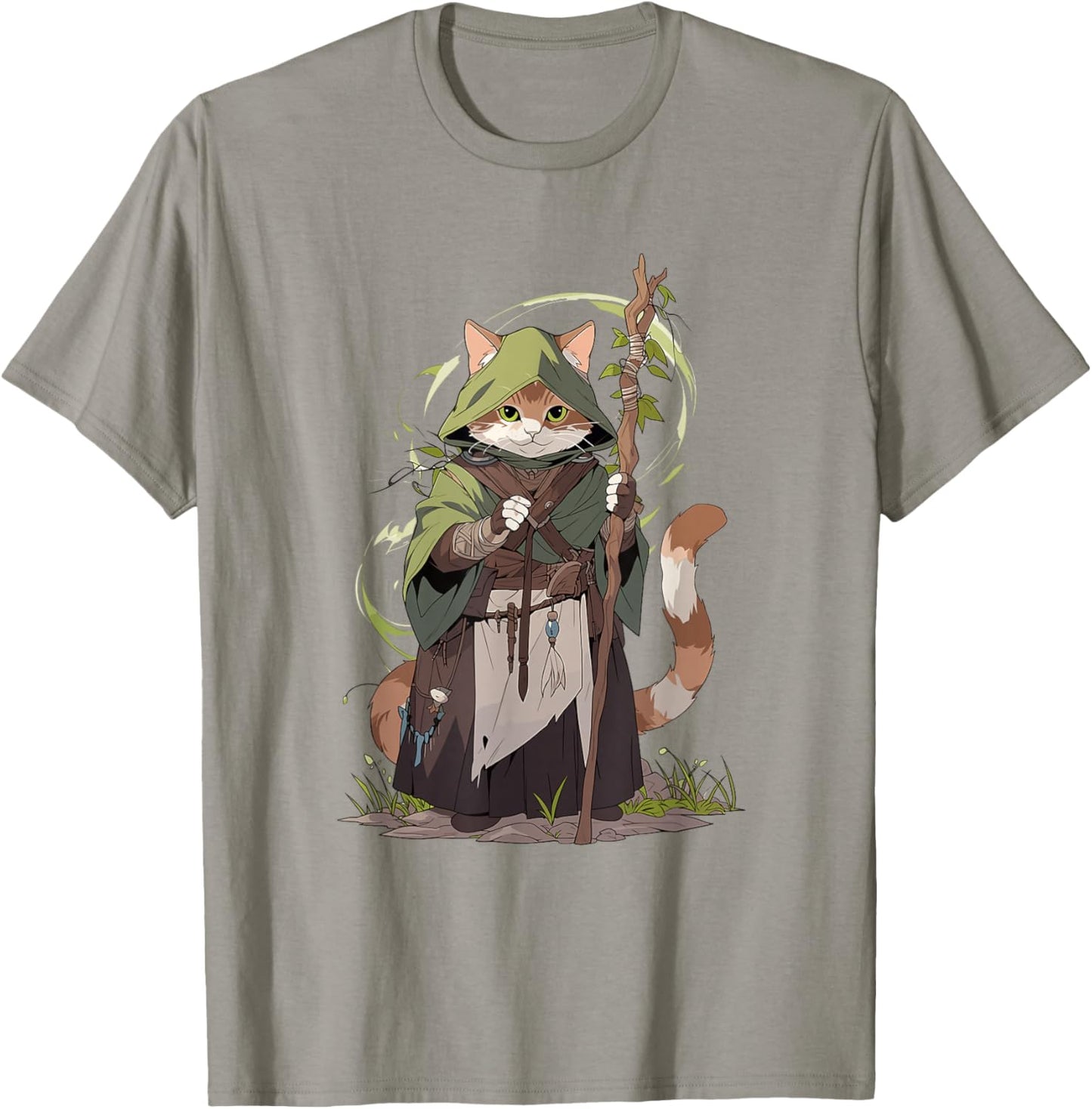 Druid Cat T-Shirt - T-Shirt | Sand