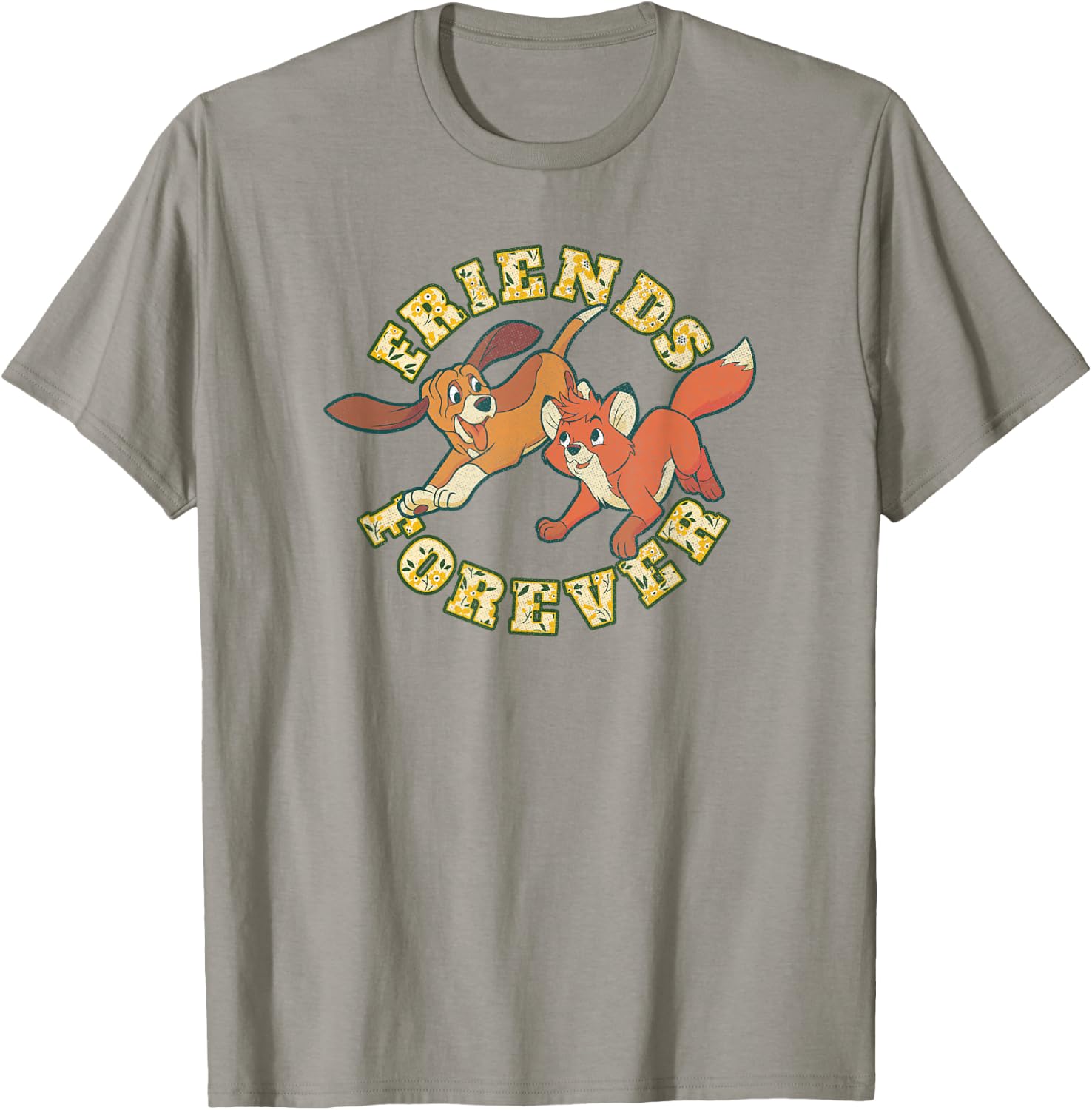 Disney The Fox and The Hound Tod and Copper Friends Forever T-Shirt - T-Shirt | Sand