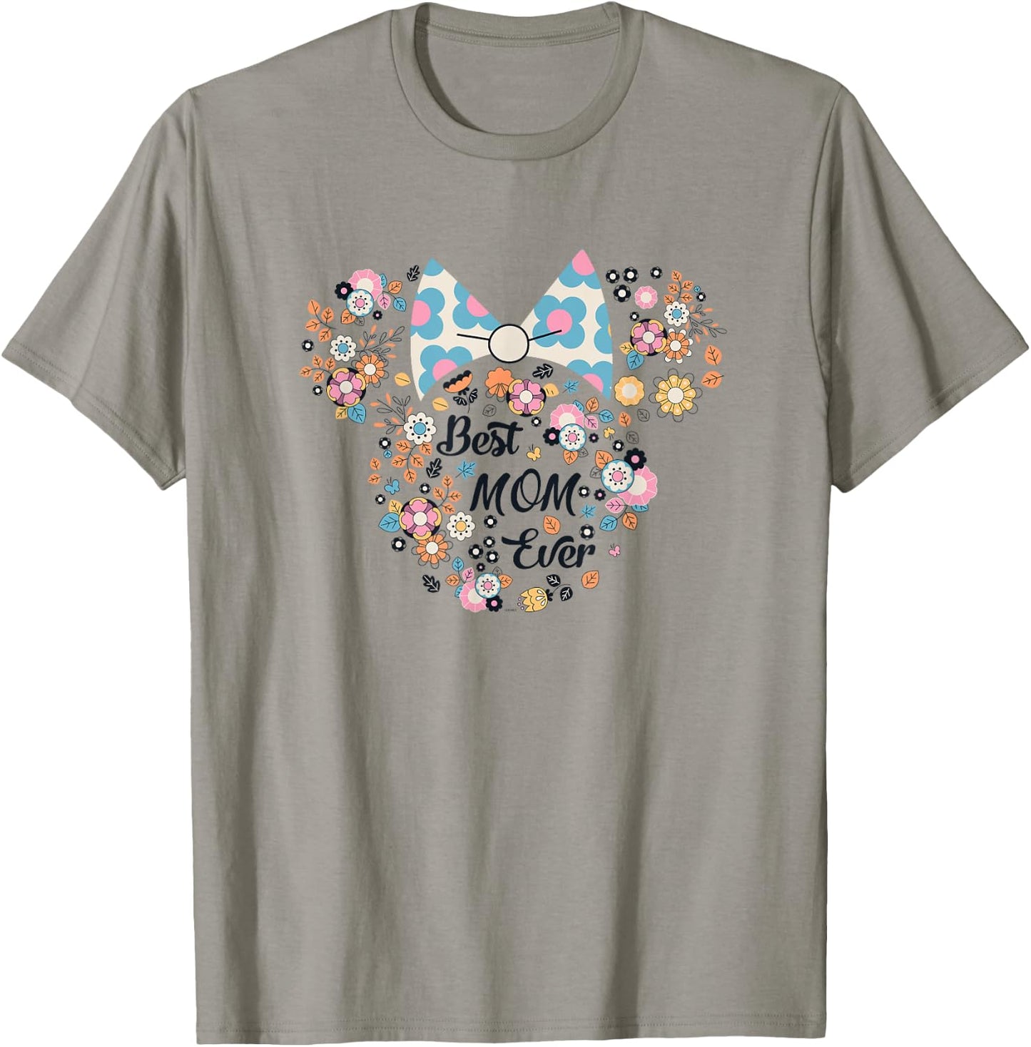 Disney Minnie Mouse Best Mom Ever Icon Flowers Mother's Day T-Shirt - T-Shirt | Sand