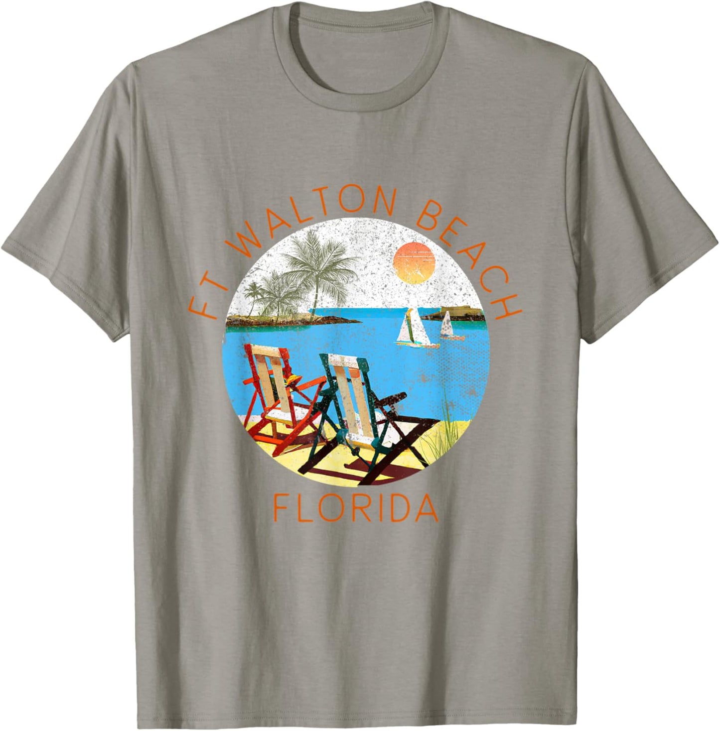 Retro Ft Walton Beach Souvenir - Vintage Beach Vacation Women Kids T-Shirt - T-Shirt | Sand