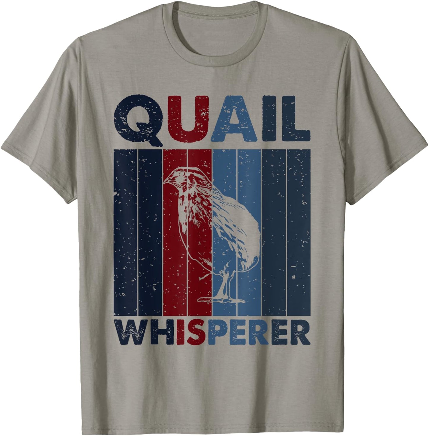 Hunting Dad Mom Whisperer - Hunter Vintage Quail T-Shirt - T-Shirt | Sand