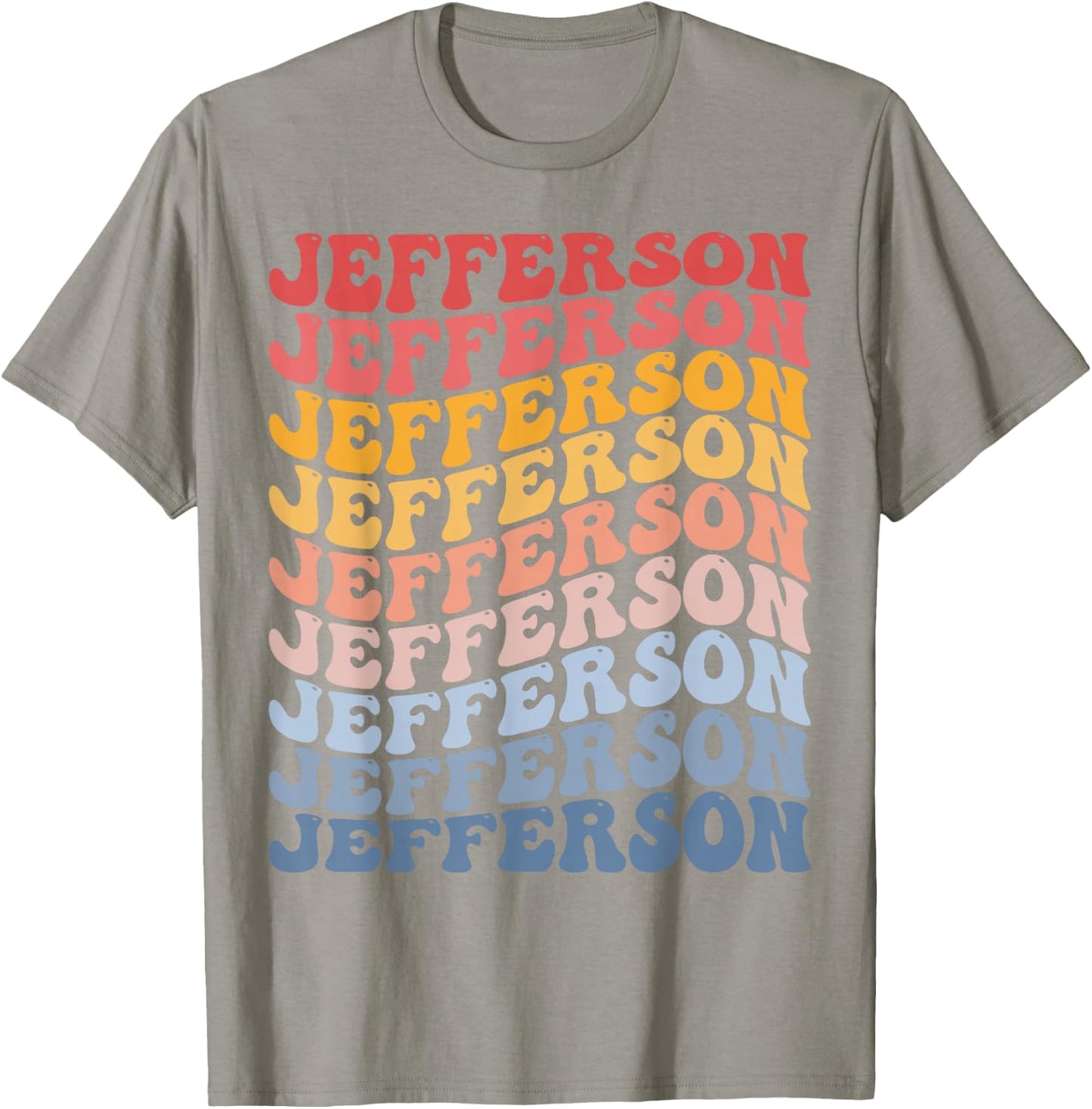 Jefferson City Groovy Retro T-Shirt - T-Shirt | Sand