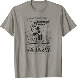 Disney Mickey and Friends Steamboat Willie Sound Cartoon T-Shirt - T-Shirt | Sand