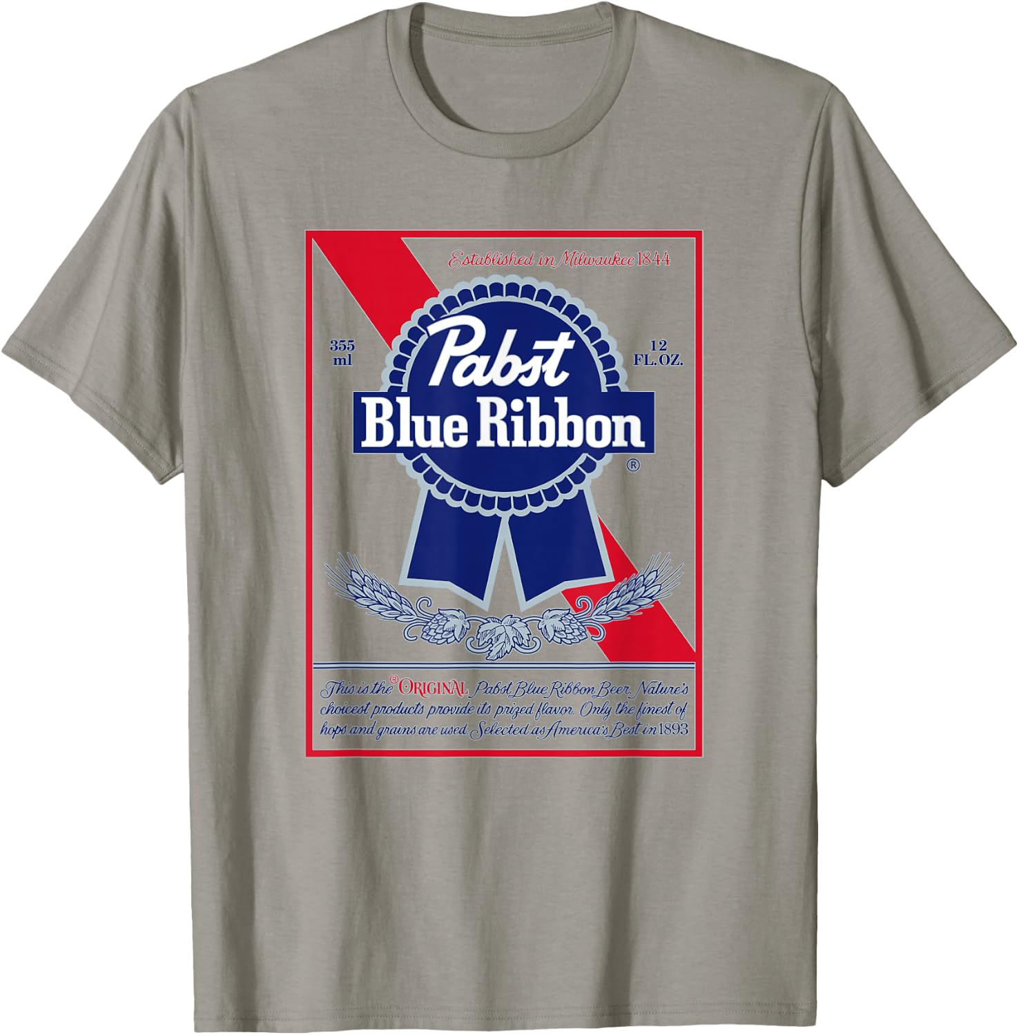 Pabst Blue Ribbon Classic T-Shirt - T-Shirt | Sand