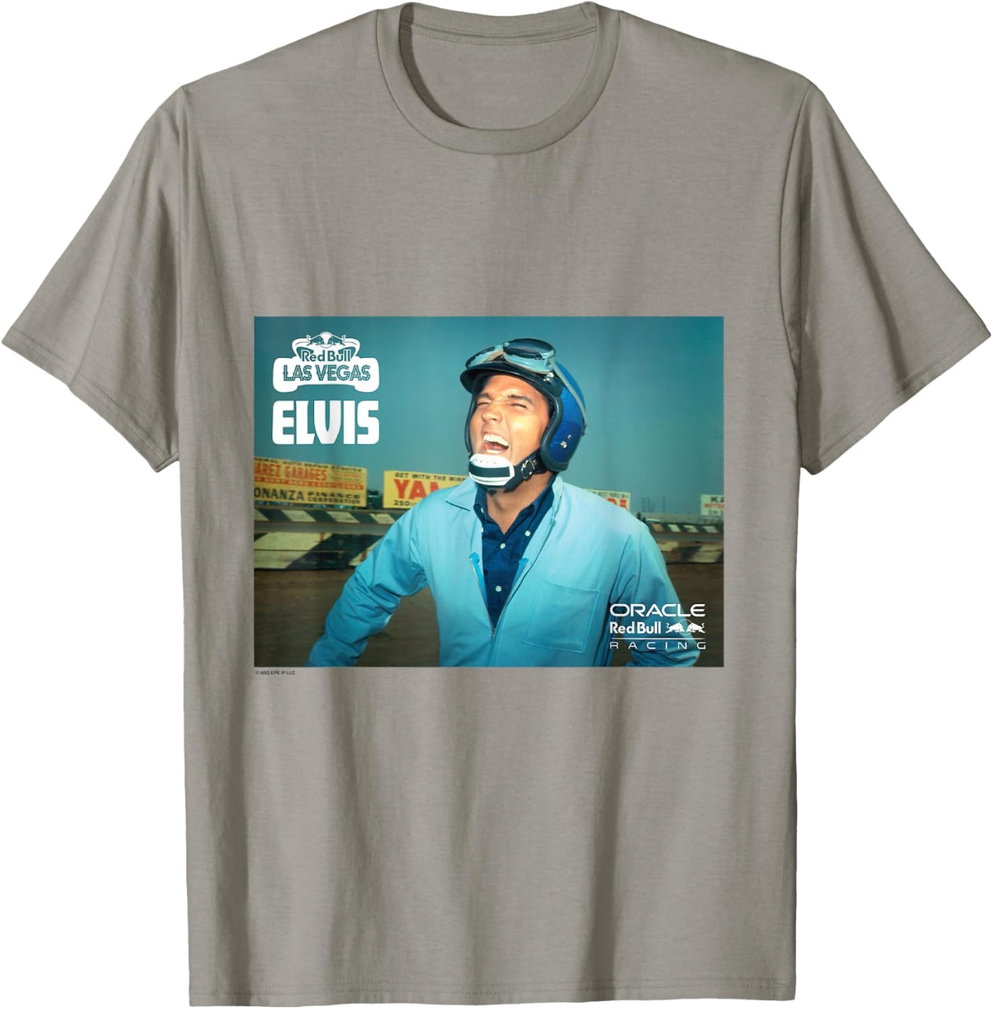 Elvis Presley x Oracle Red Bull Racing Vintage Racing T-Shirt - T-Shirt | Sand