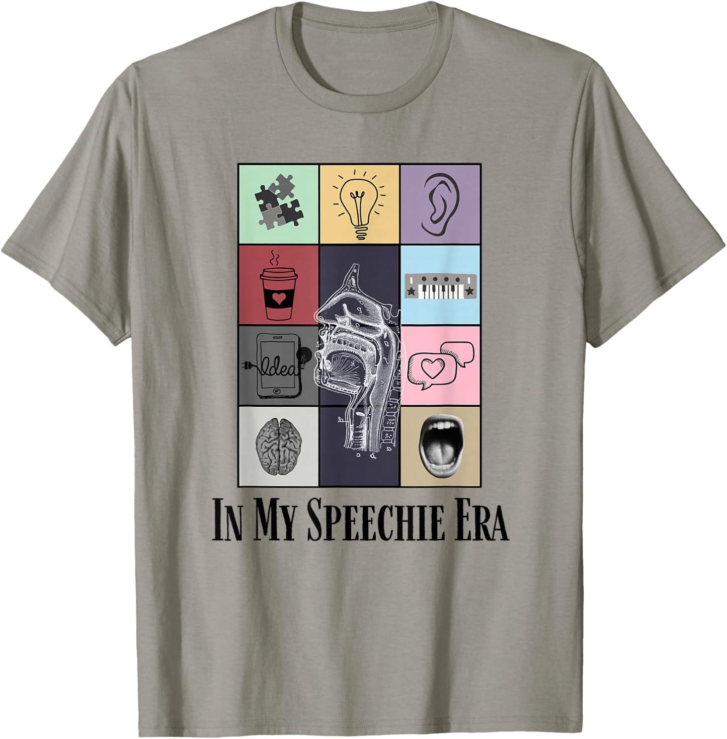 Retro Speech Therapist SLP Speech Therapy In My Speechie Era T-Shirt - T-Shirt | Sand