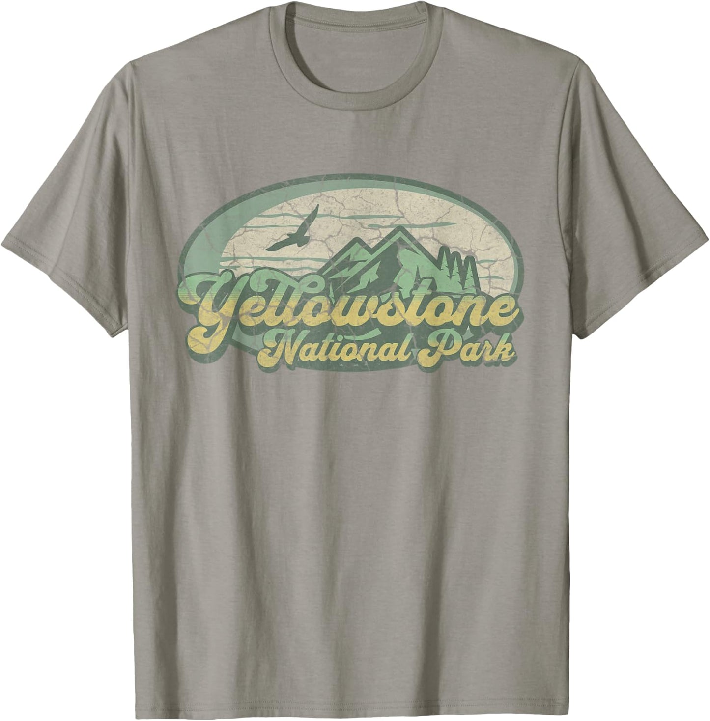 Yellowstone National Park Wyoming Nature Hiking Outdoors T-Shirt - T-Shirt | Sand