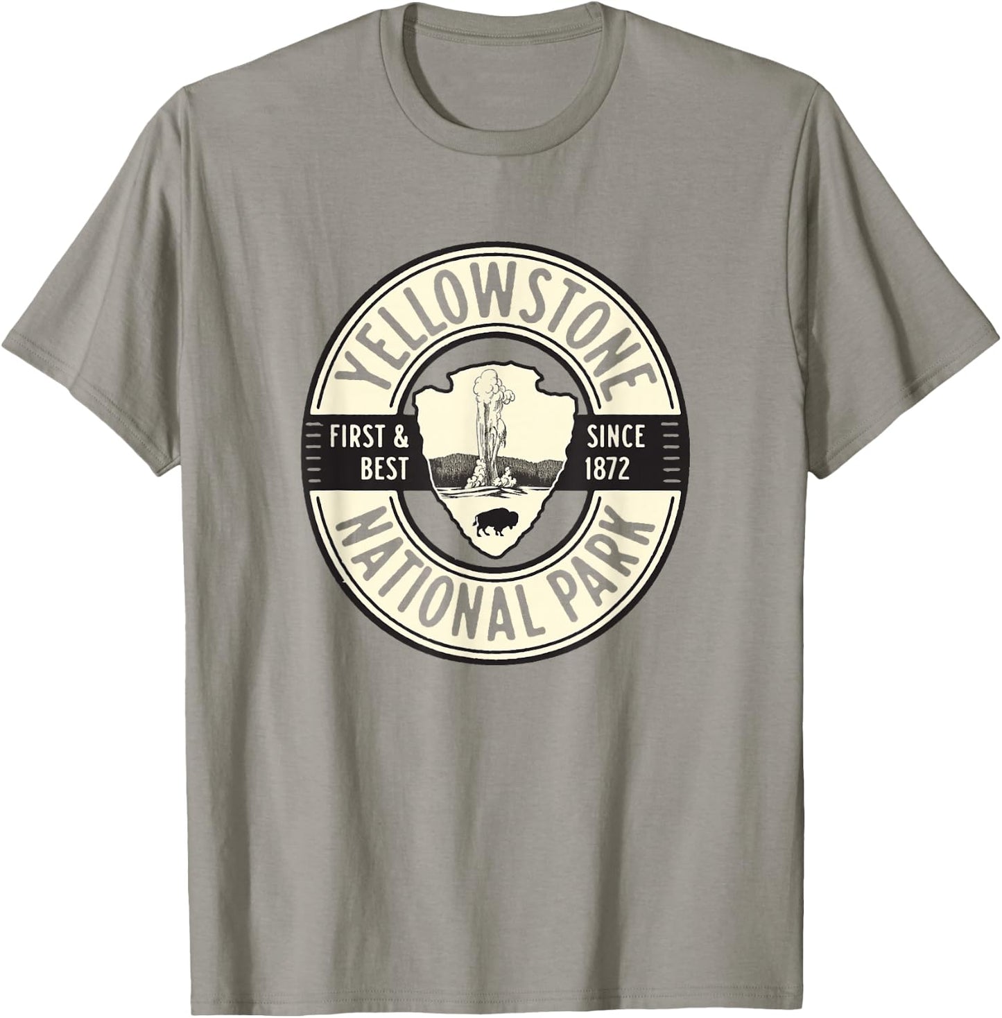 Yellowstone National Park Old Faithful Graphic T-Shirt - T-Shirt | Sand