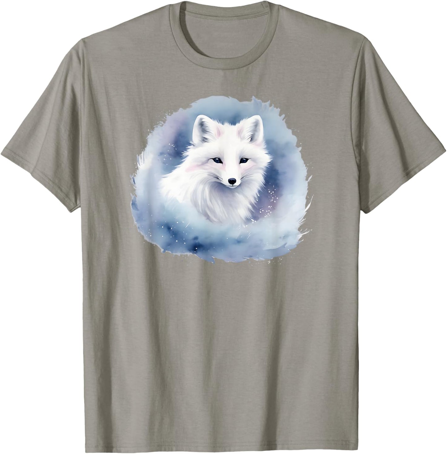 Watercolor of a Beautiful Arctic Fox T-Shirt - T-Shirt | Sand