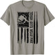 Tough Guys Wear Pink Breast Cancer Football American Flag T-Shirt - T-Shirt | Sand