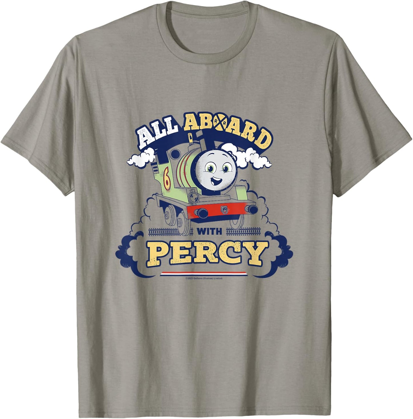 Thomas & Friends - All on Board with Percy T-Shirt - T-Shirt | Sand