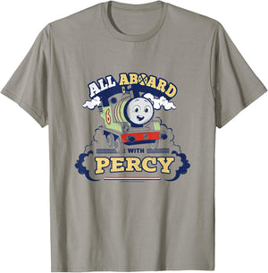 Thomas & Friends - All on Board with Percy T-Shirt - T-Shirt | Sand