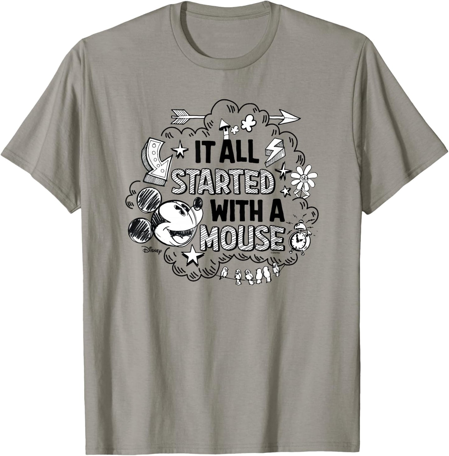 Mickey - It Was All Started By A Mouse T-Shirt - T-Shirt | Sand