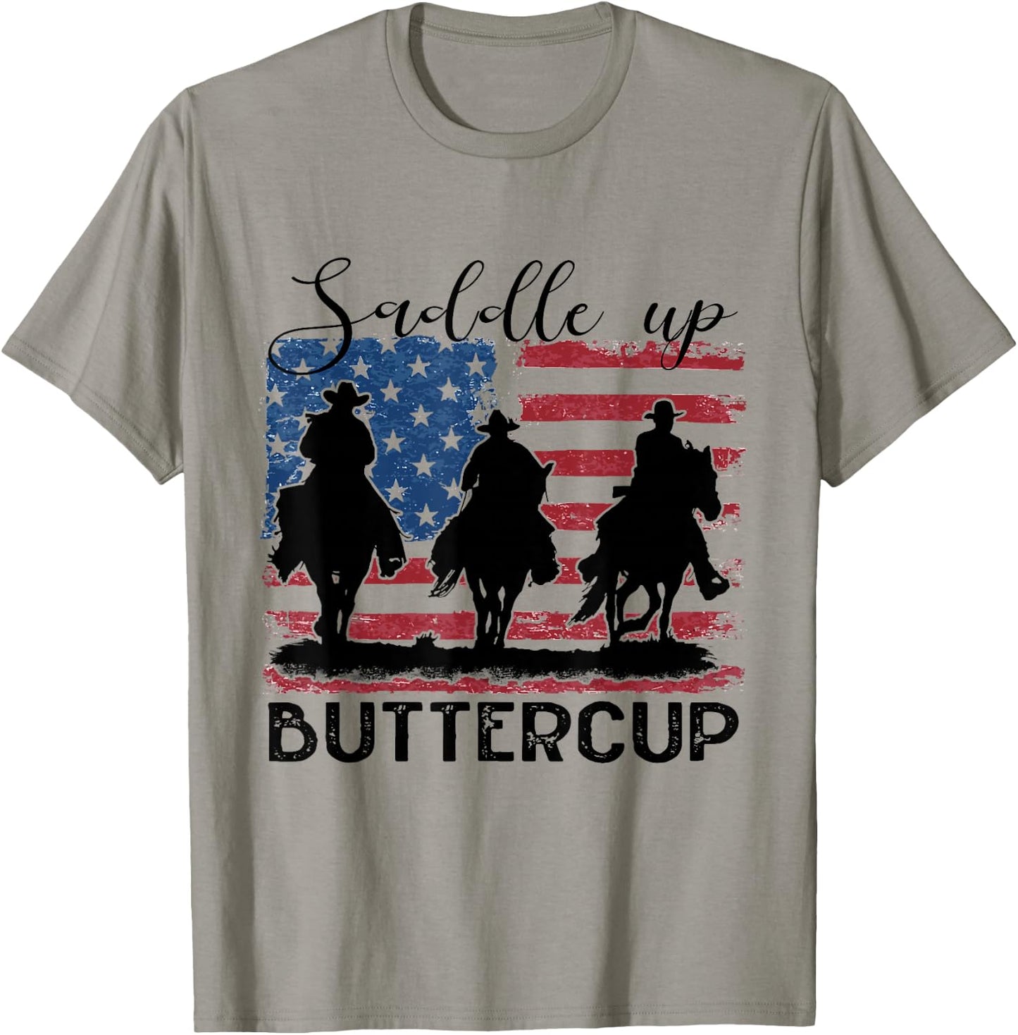 Saddle Up Buttercup Western Country Cowboy Cowgirl Vintage T-Shirt - T-Shirt | Sand