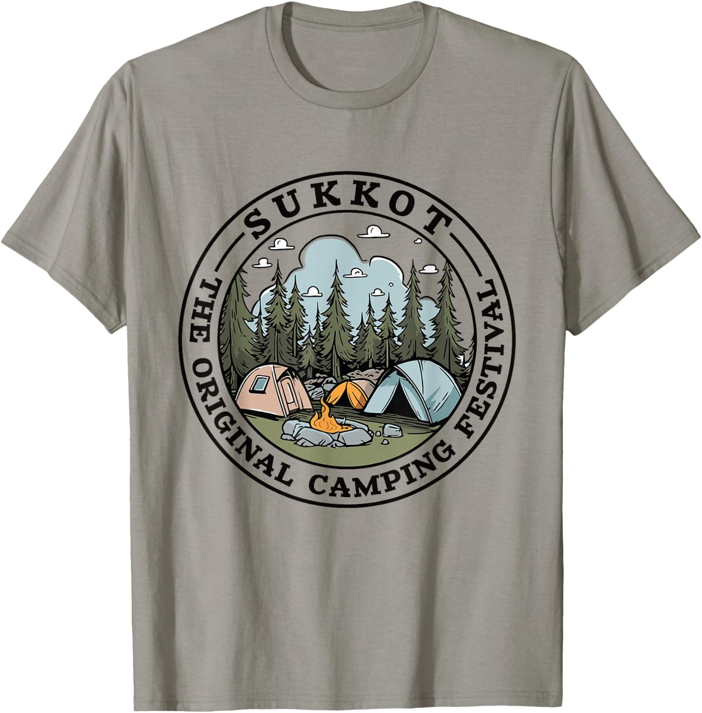 The Original Camping Festival SUKKOT T-Shirt - T-Shirt | Sand