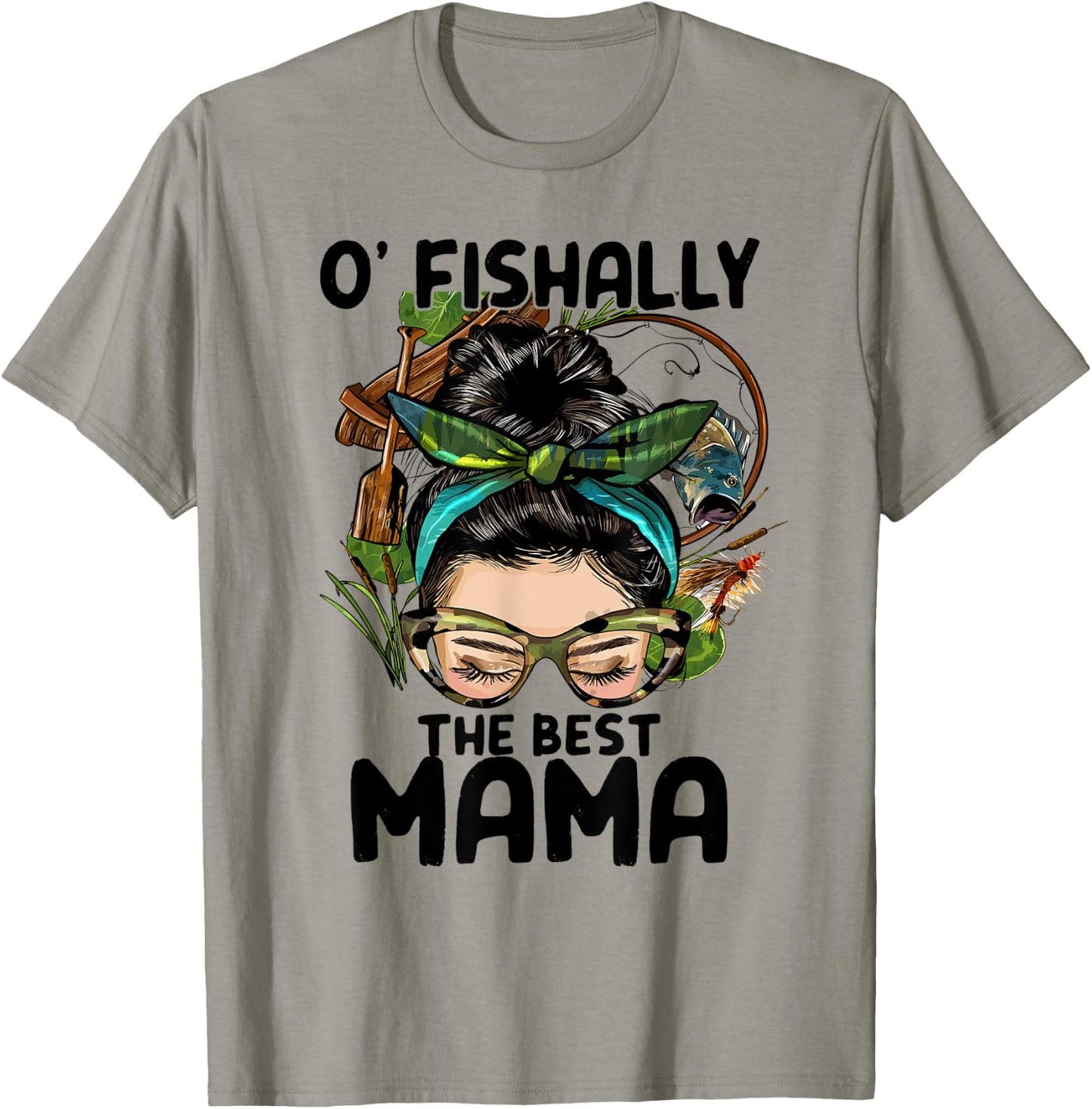O'fishally The Best Mama Sunglasses Turban Blue T-Shirt - T-Shirt | Sand