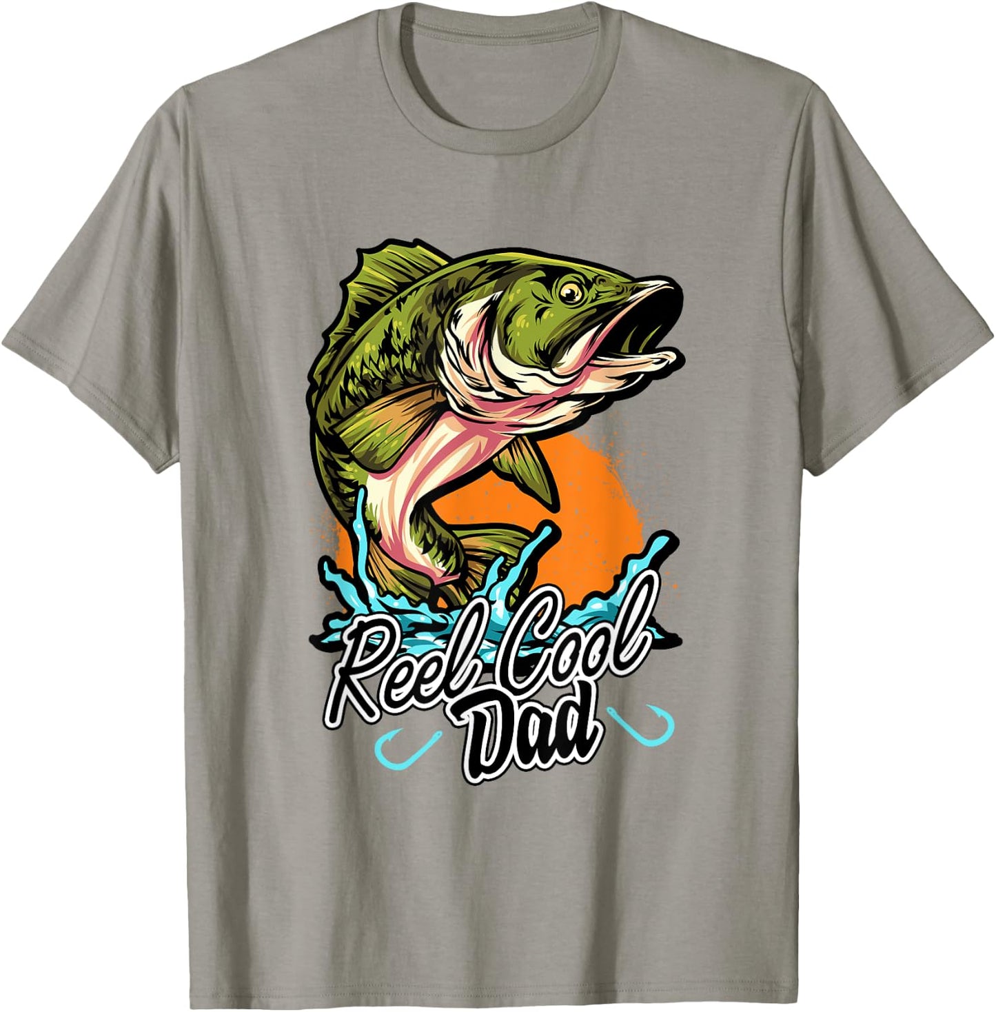 Funny Reel Fishing Fish Fisherman Fathers Dad Angling Angler T-Shirt - T-Shirt | Sand
