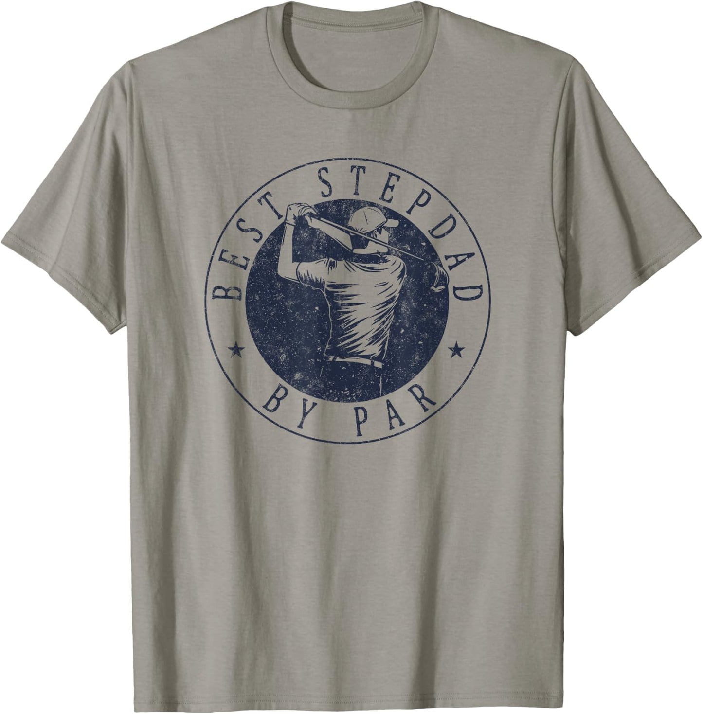 Best Stepdad By Par Funny Golf Father's Day Stepfather T-Shirt - T-Shirt | Sand