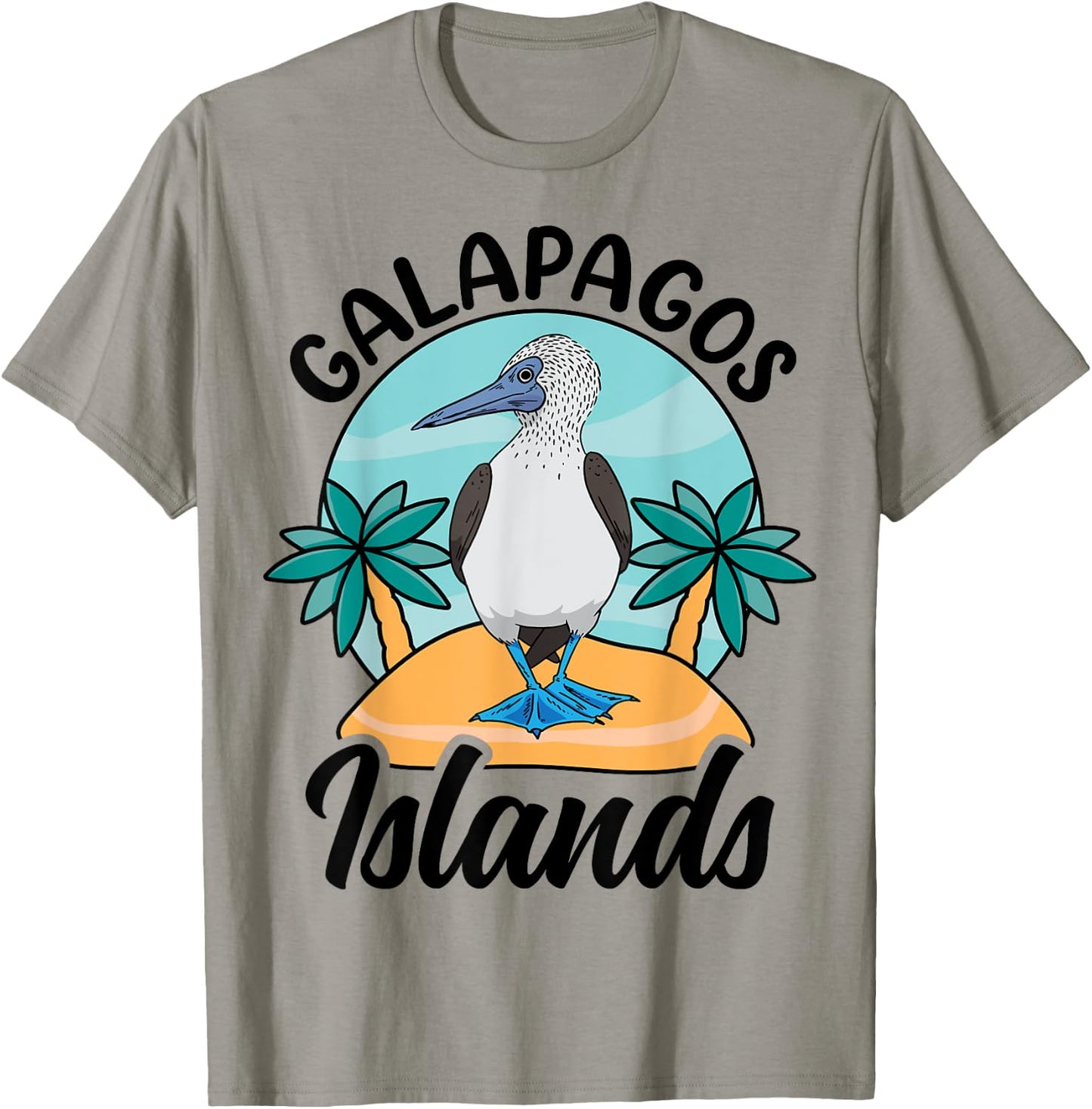Galapagos Islands Blue Bird Seabird Lover T-Shirt - T-Shirt | Sand