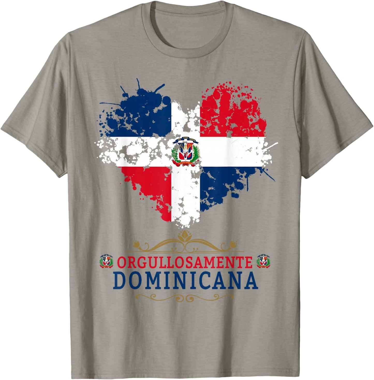 Coat of Arms Republica Dominicana & Dominican Flag Outfit T-Shirt - T-Shirt | Sand