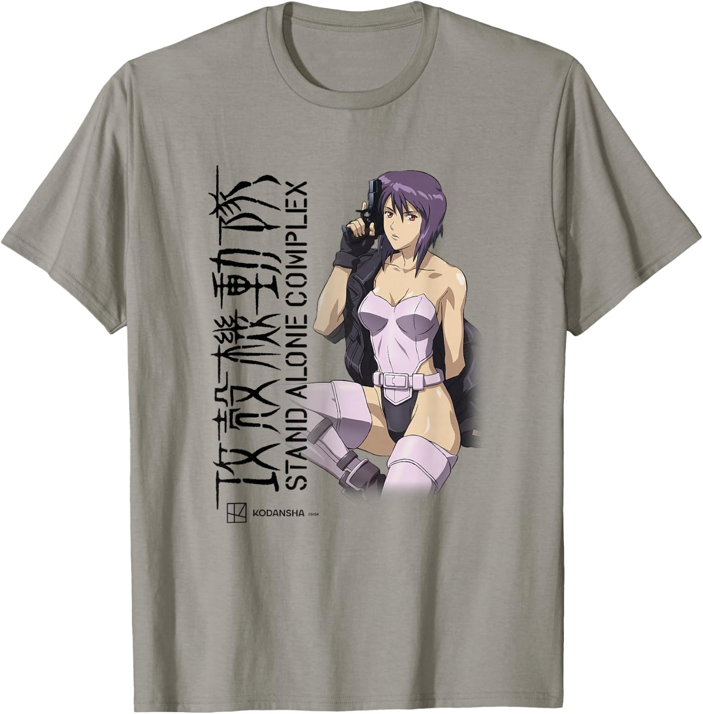 Ghost in the Shell: Stand Alone Complex Motoko Profile T-Shirt - T-Shirt | Sand
