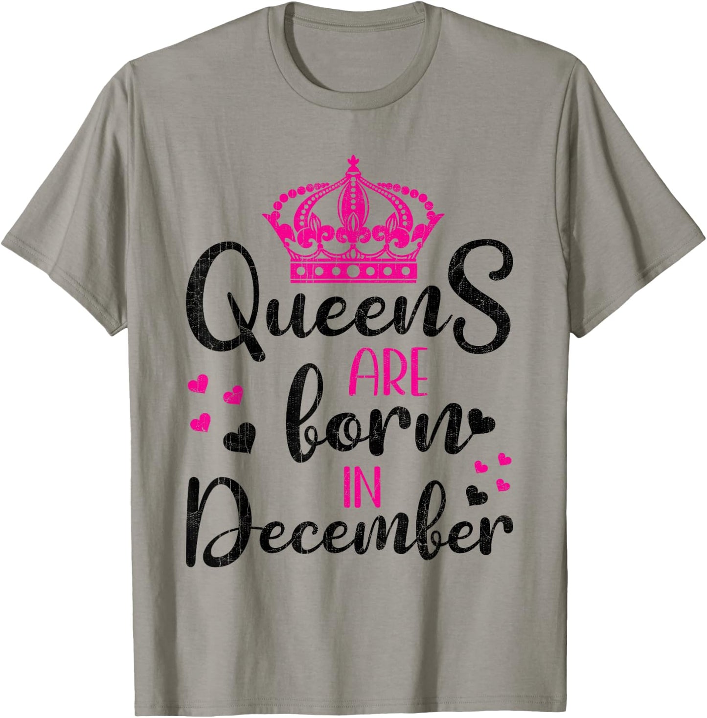 December Birthday Shirt For Girls Queens Are Born December T-Shirt - T-Shirt | Sand