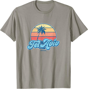 Vintage Tel Aviv Israel Classic 70s Retro Surfer T-Shirt - T-Shirt | Sand