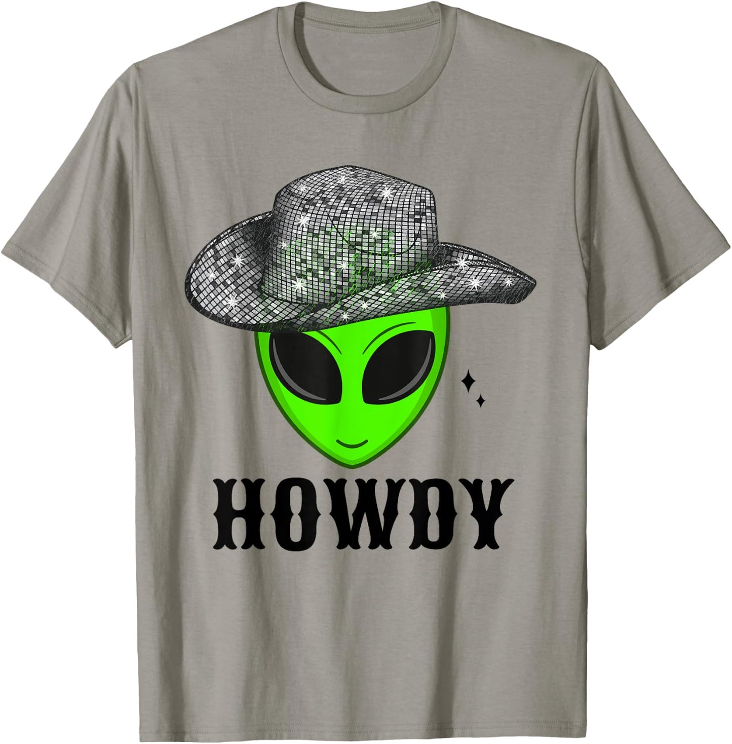 Cool Cowboy Hat Alien Space Western Dance Disco Howdy T-Shirt - T-Shirt | Sand