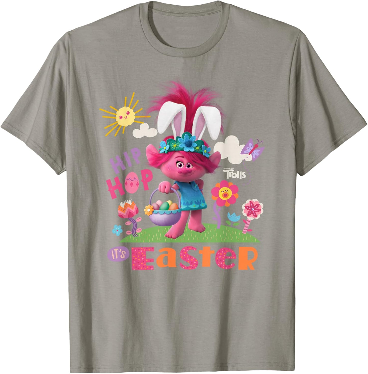 DREAMWORKS TROLLS Poppy Hip Hop Easter Kids T-Shirt - T-Shirt | Sand