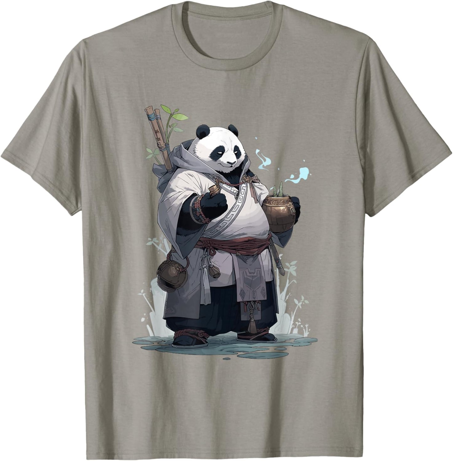 Monk Panda T-Shirt - T-Shirt | Sand