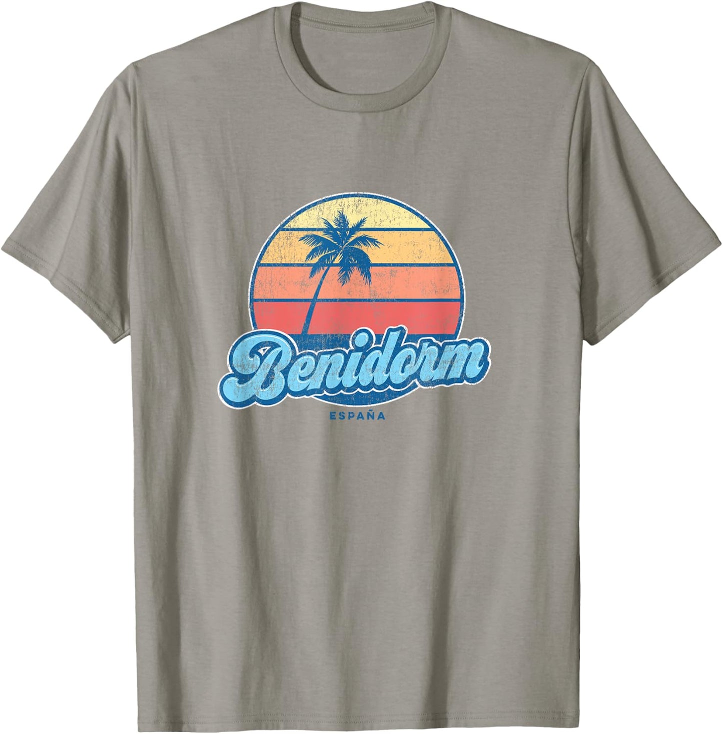 Vintage Benidorm Spain Classic 70s Retro Surfer T-Shirt - T-Shirt | Sand