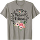 Blessed Nana Shirt Flower Decor Grandma T-Shirt - T-Shirt | Sand