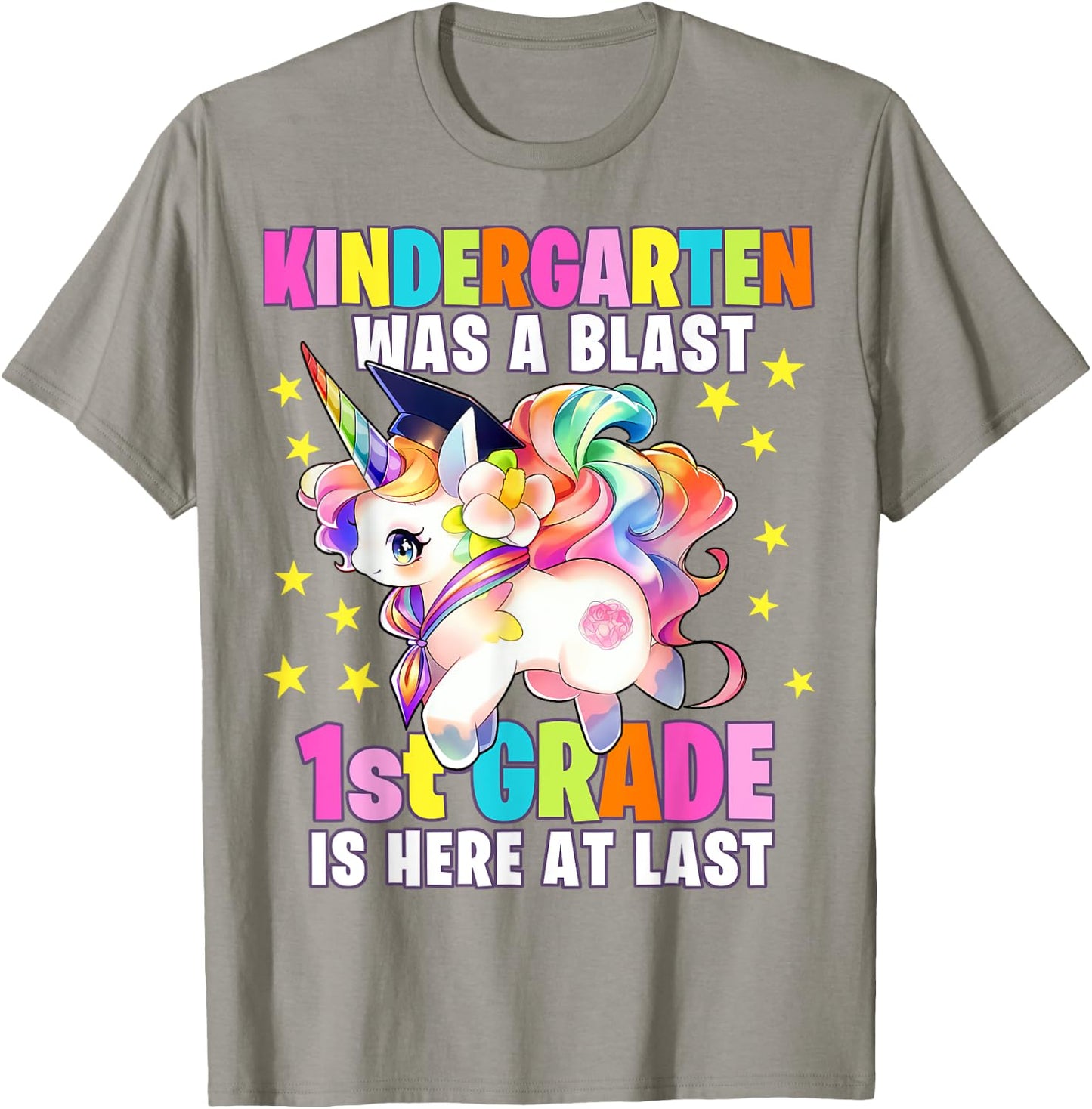 Kindergarten Graduation Unicorn Kindergarten Graduate Girls T-Shirt - T-Shirt | Sand